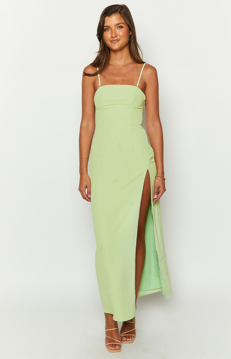 Lenora Green Strapless Maxi Dress — 2