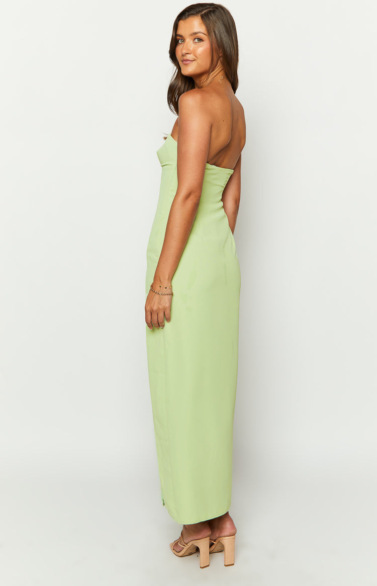 Lenora Green Strapless Maxi Dress — 5