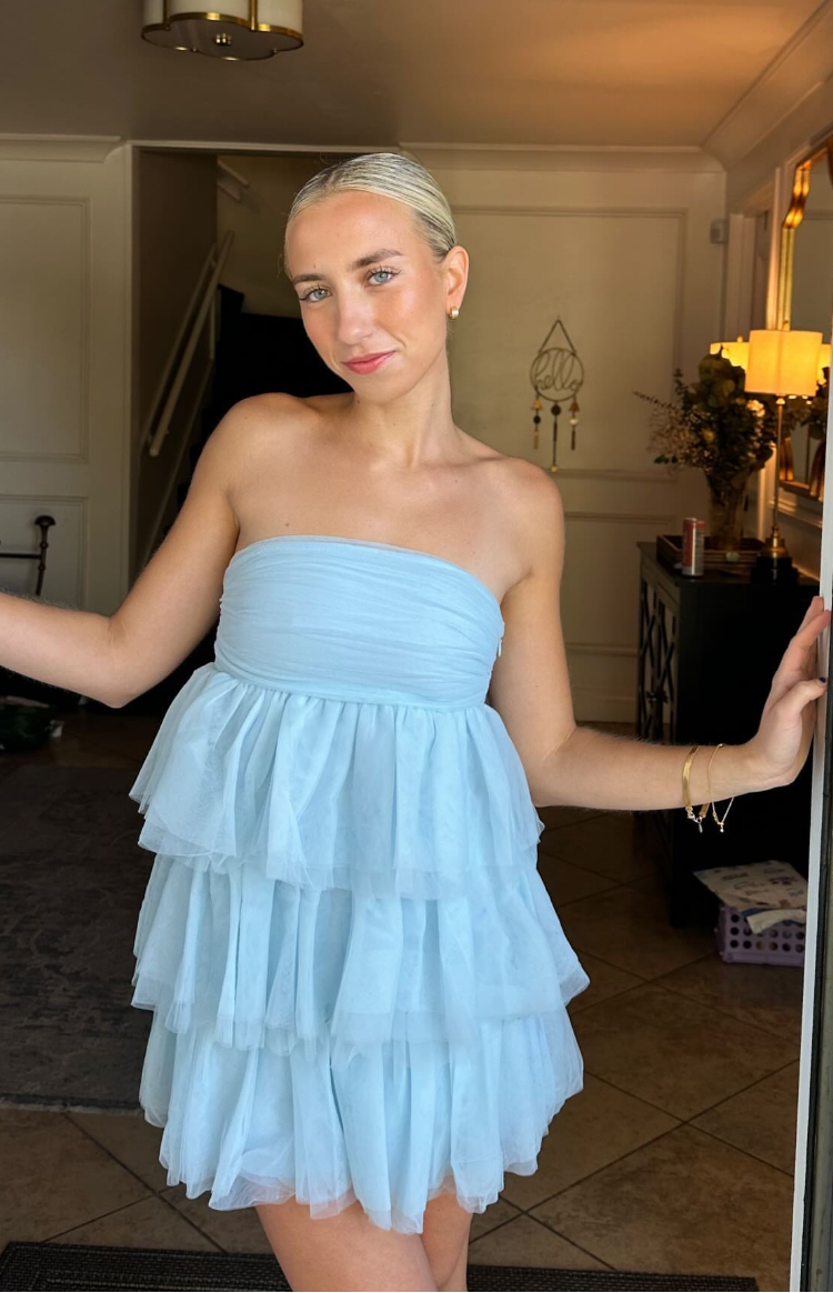 Birthday Girl Blue Mini Party Dress — 8