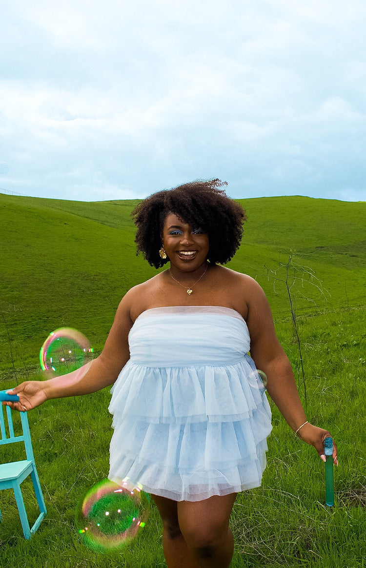 Birthday Girl Blue Mini Party Dress — 9