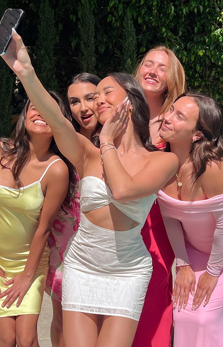 Kendra White Strapless Mini Dress — 7
