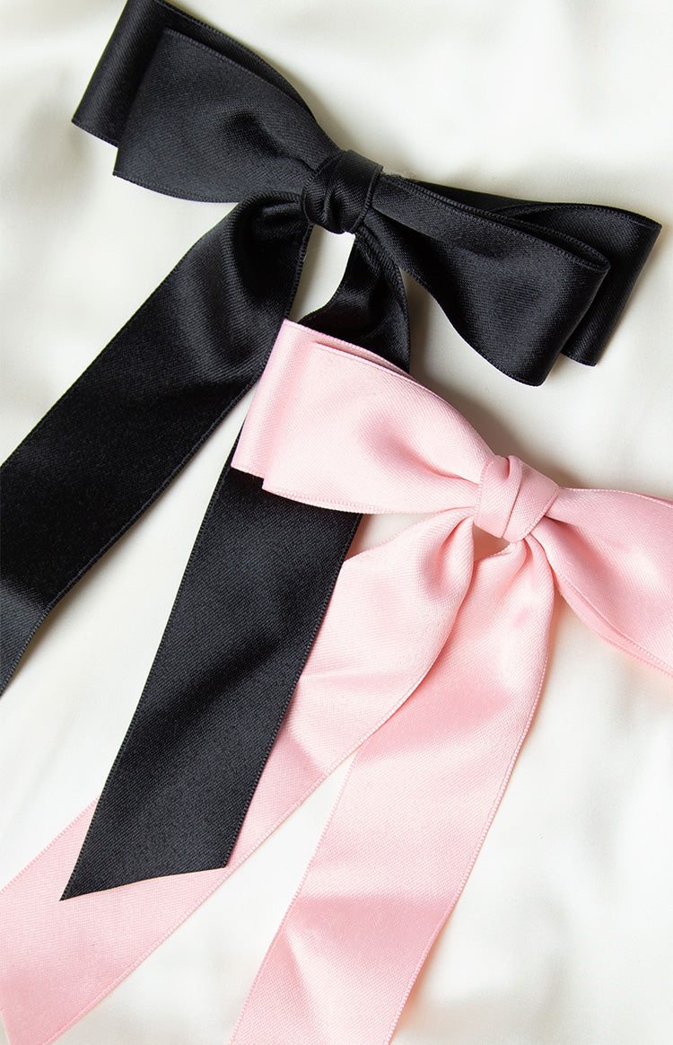 Whimsy Willow Black Bow Hair Clip — 3