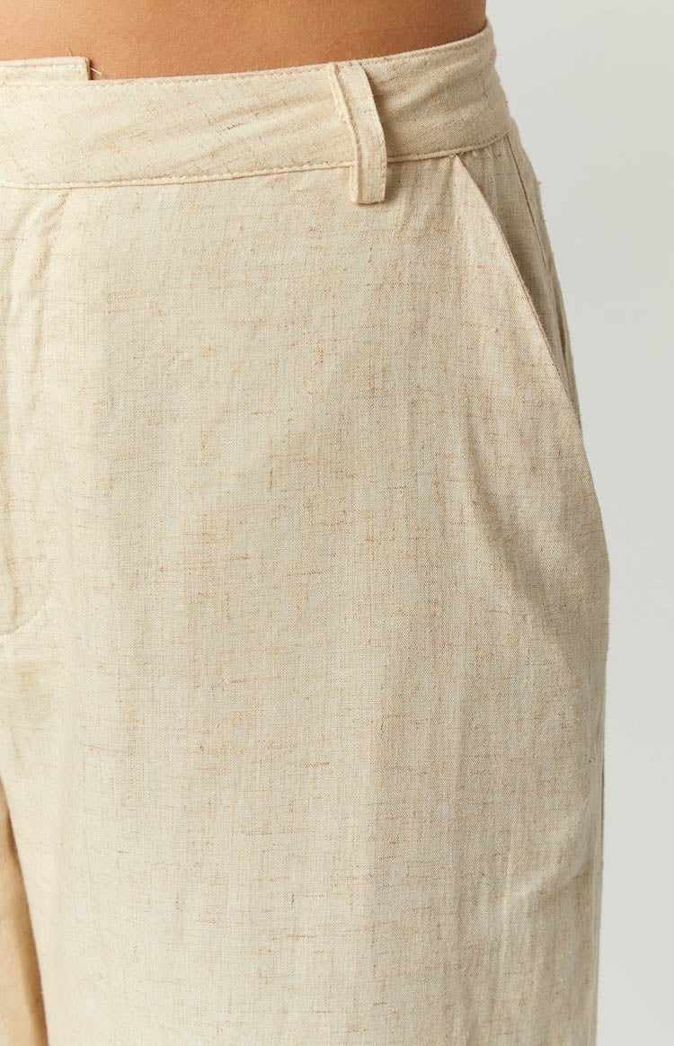 Cabo Cream Linen Blend Pants — 6