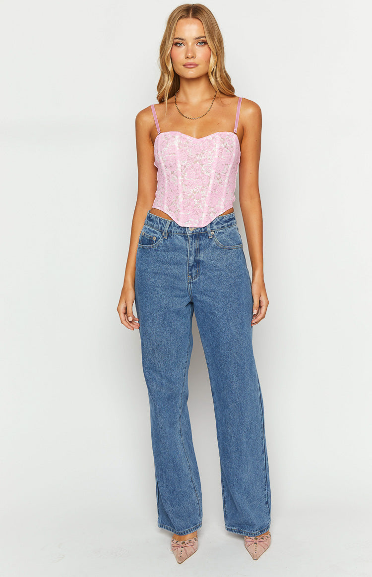 Calliope Mid Wash Mid Rise Slouchy Jeans — 2
