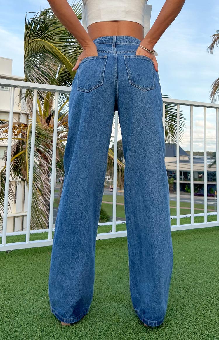 Calliope Mid Wash Mid Rise Slouchy Jeans — 10