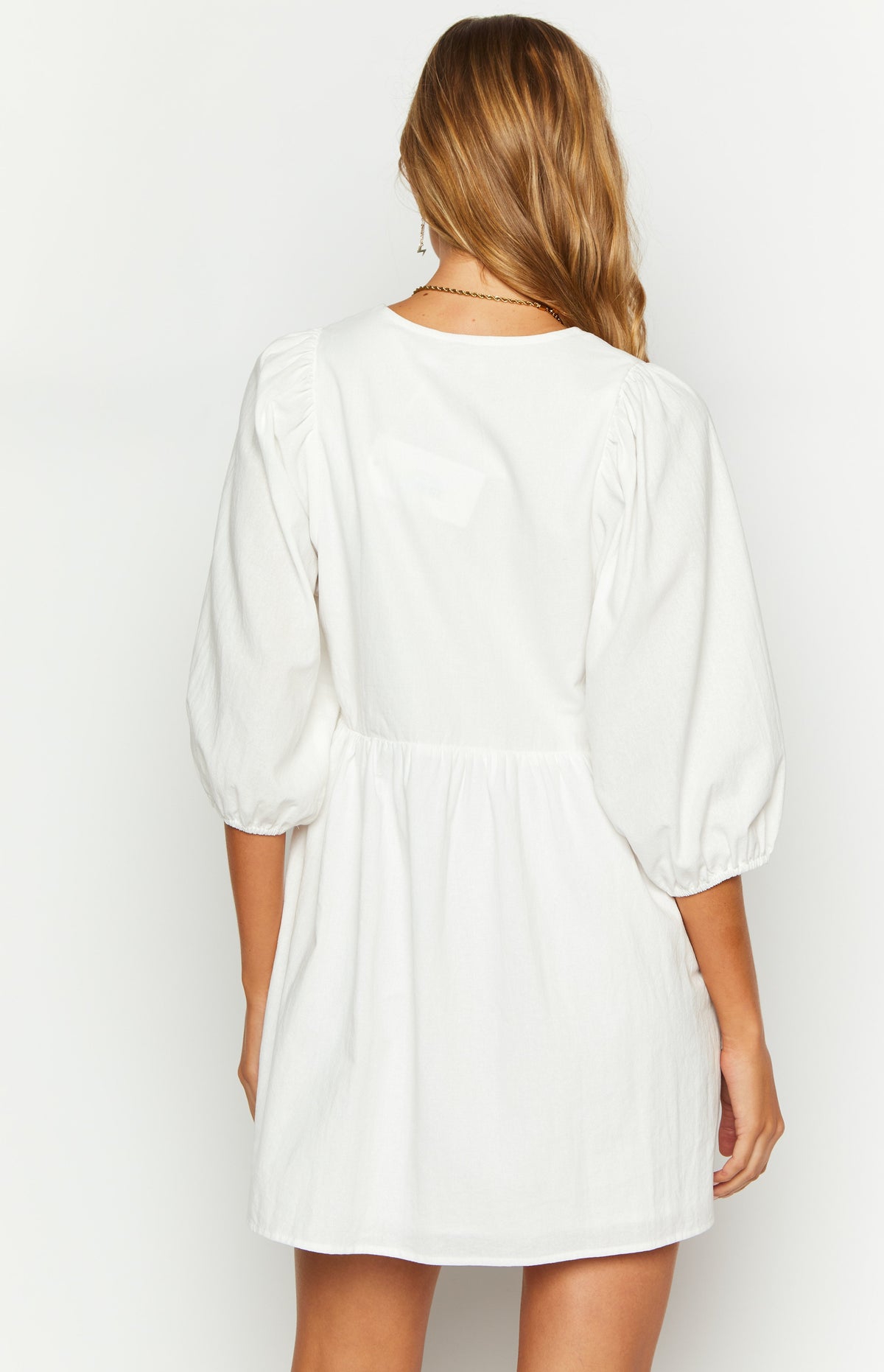 Issy White Mini Dress — 4