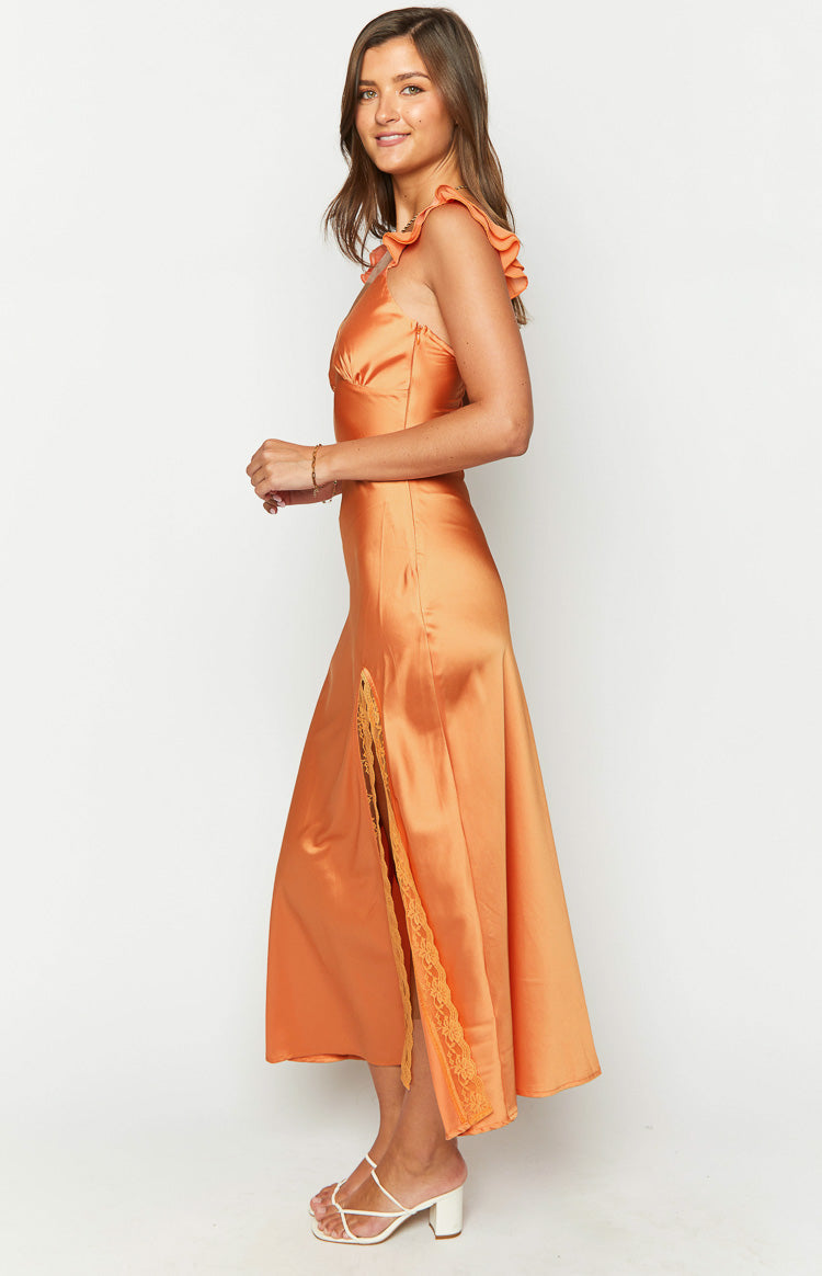 Wendy Orange Maxi Dress — 4
