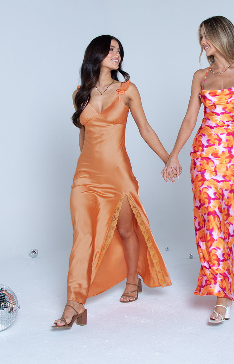 Wendy Orange Maxi Dress — 7