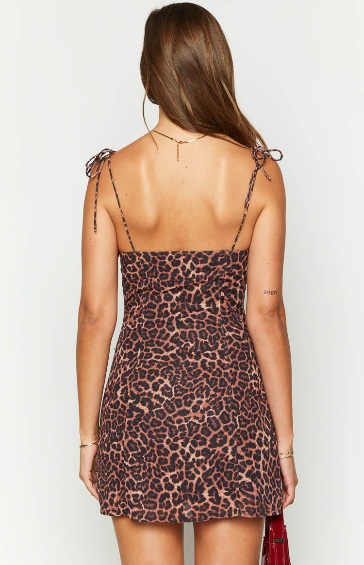 Penny Lane Leopard Print Mini Dress — 5
