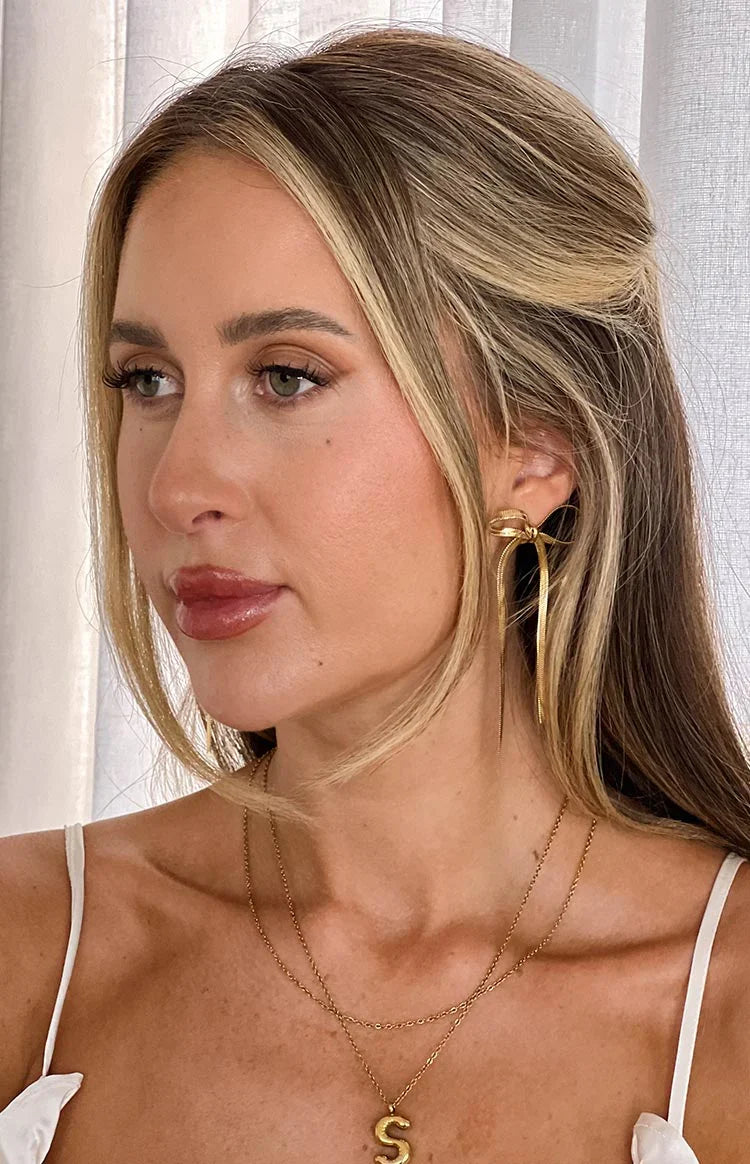 Zenith Gold Bow Earrings — 6