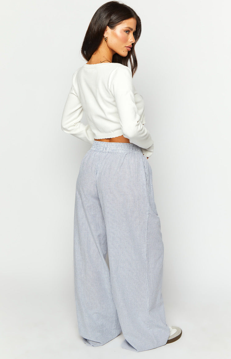 Mahalia Blue Stripe Pants — 6