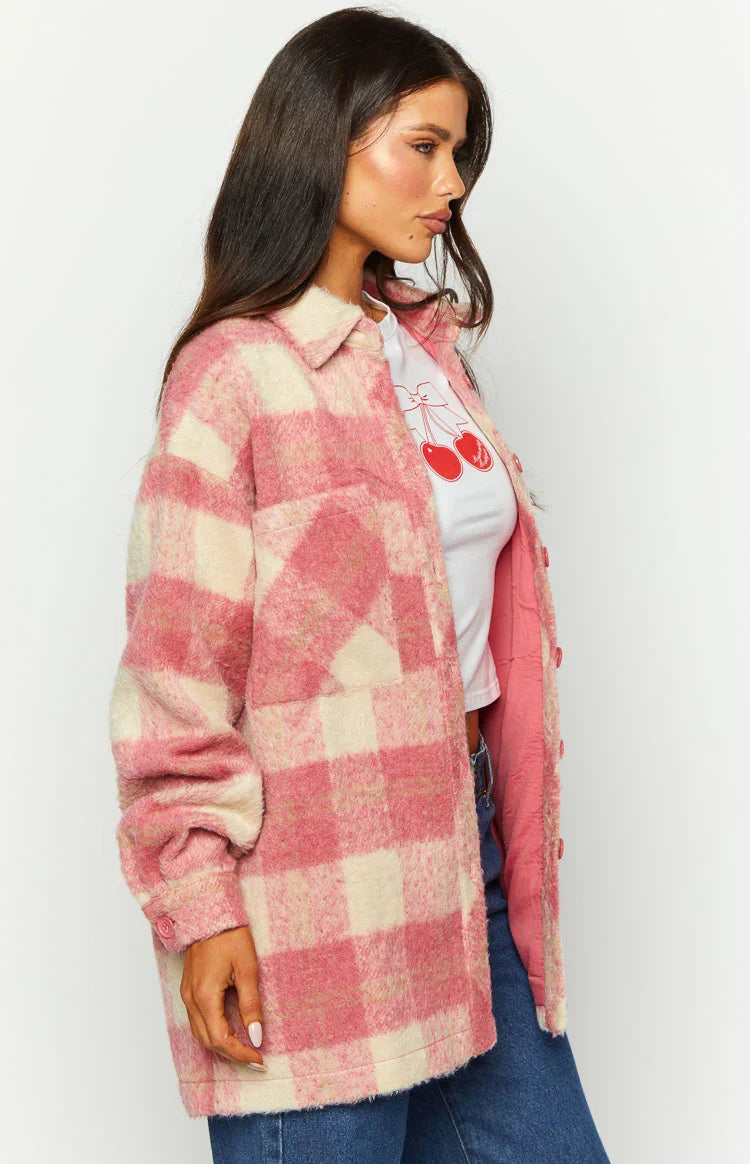 Neve Pink Check Jacket — 4