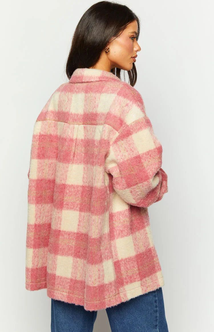 Neve Pink Check Jacket — 5
