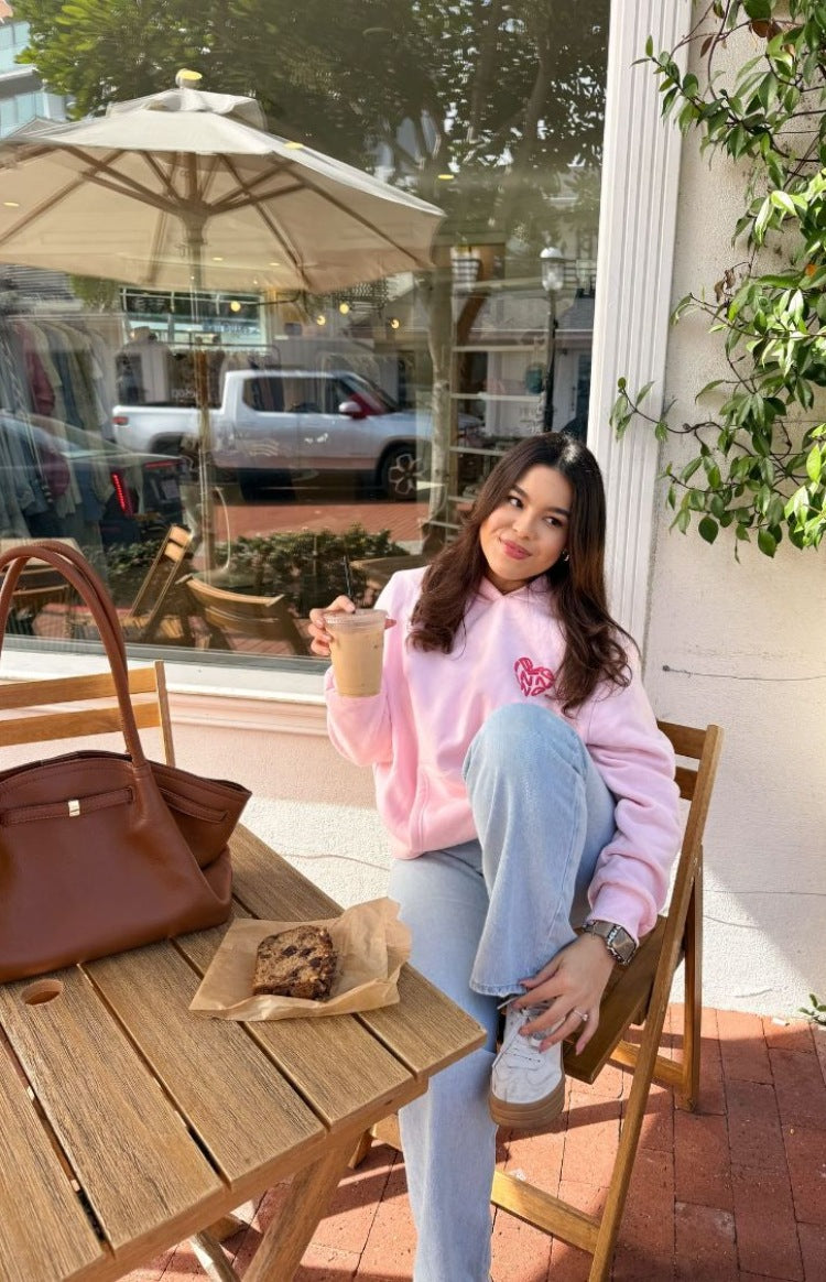 Beginning Pink Lovey Bubble Hoodie — 1