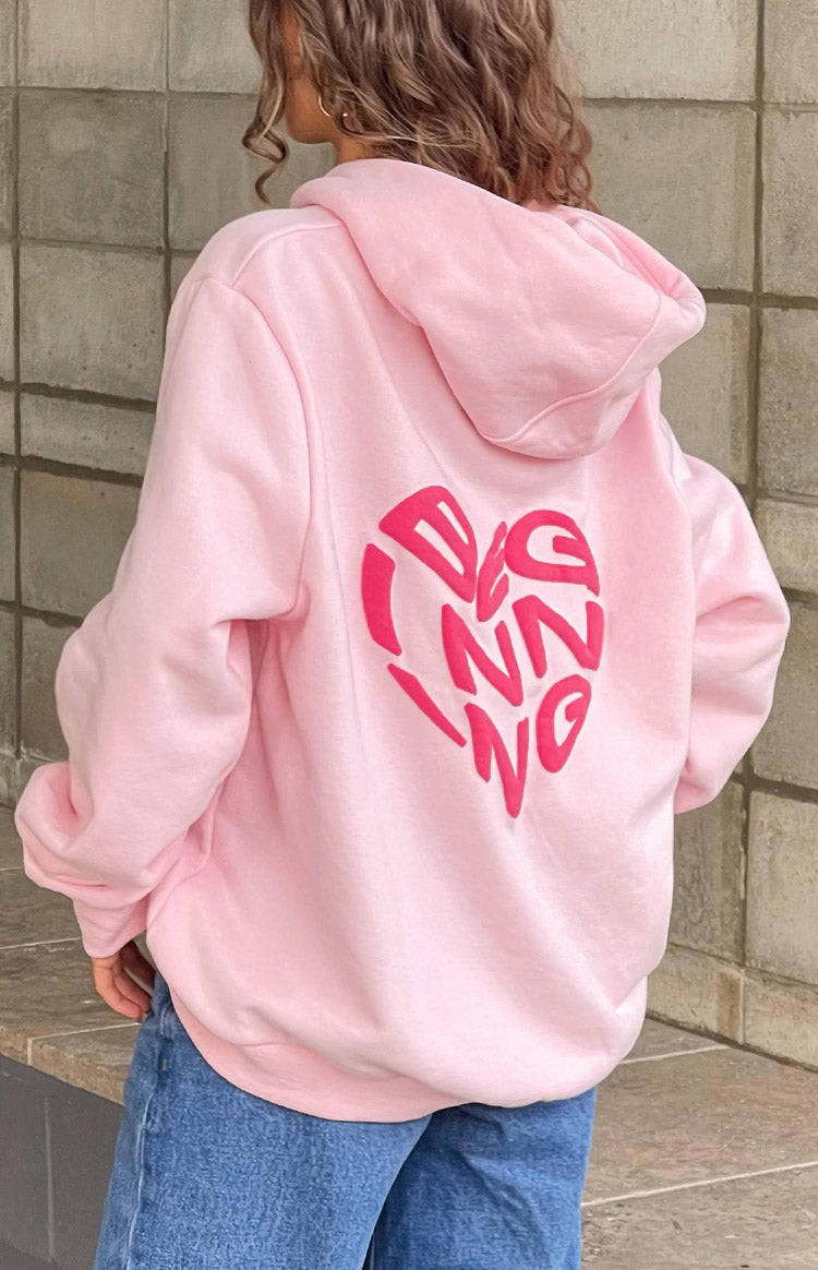 Beginning Pink Lovey Bubble Hoodie — 1