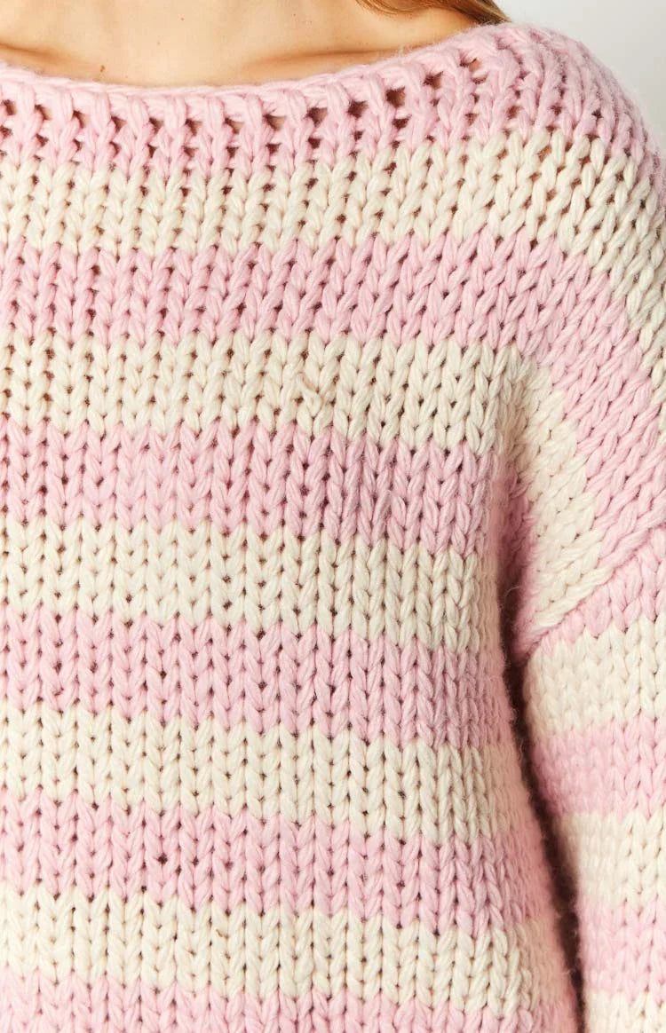 Bea Pink Striped Sweater — 8
