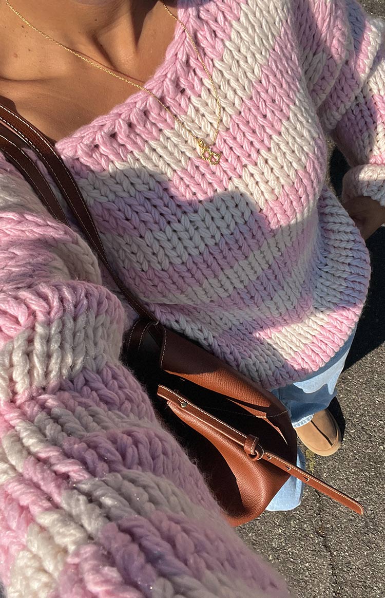 Bea Pink Striped Sweater — 10