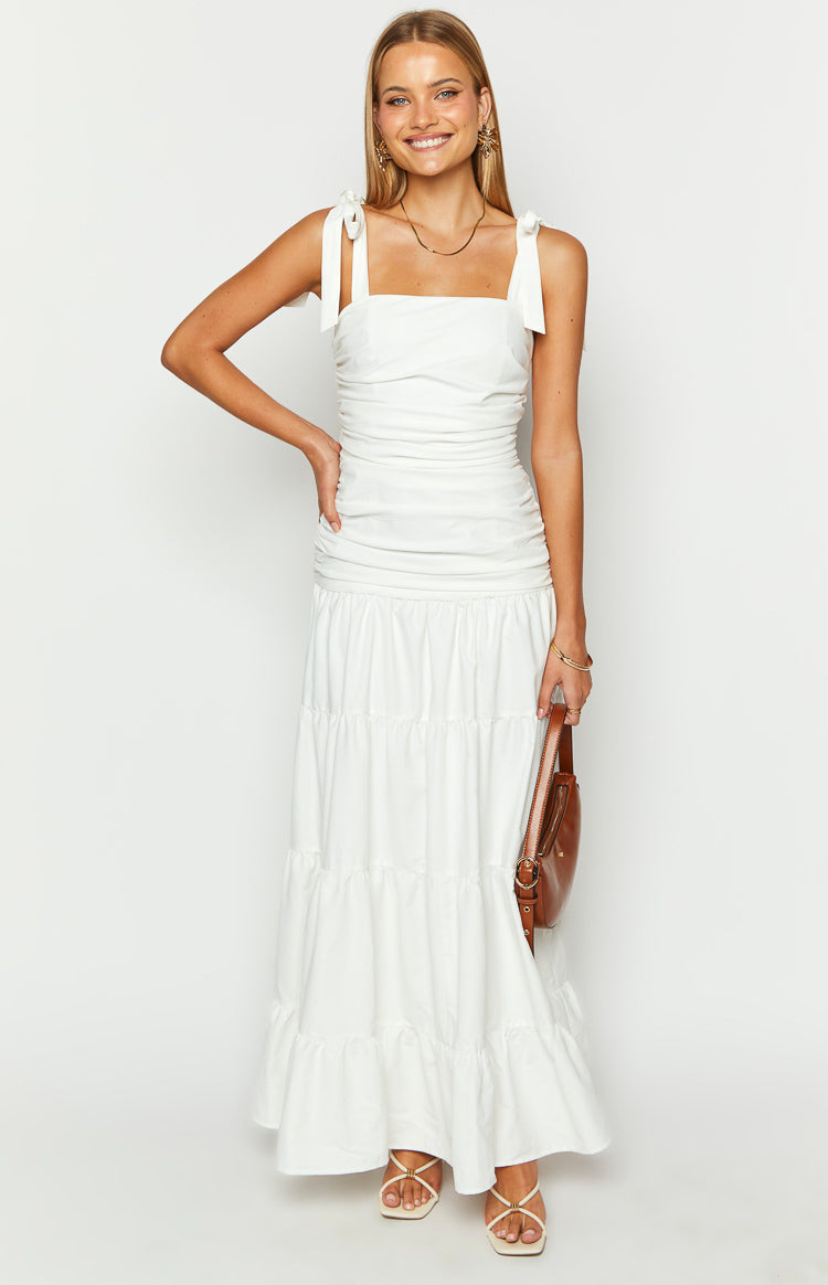 Tessa White Maxi Dress — 3