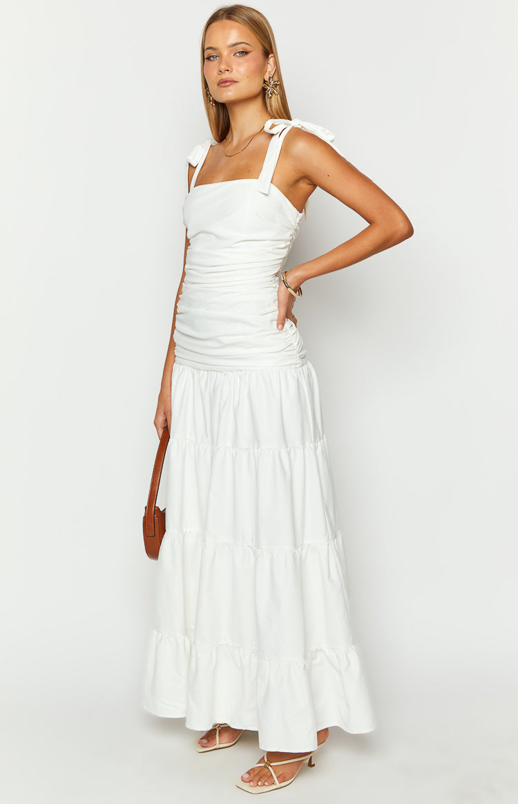 Tessa White Maxi Dress — 4