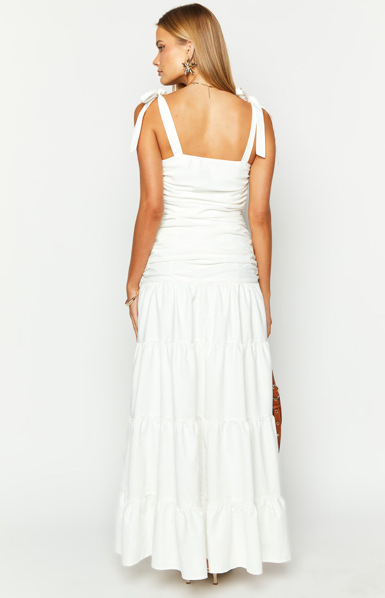 Tessa White Maxi Dress — 5