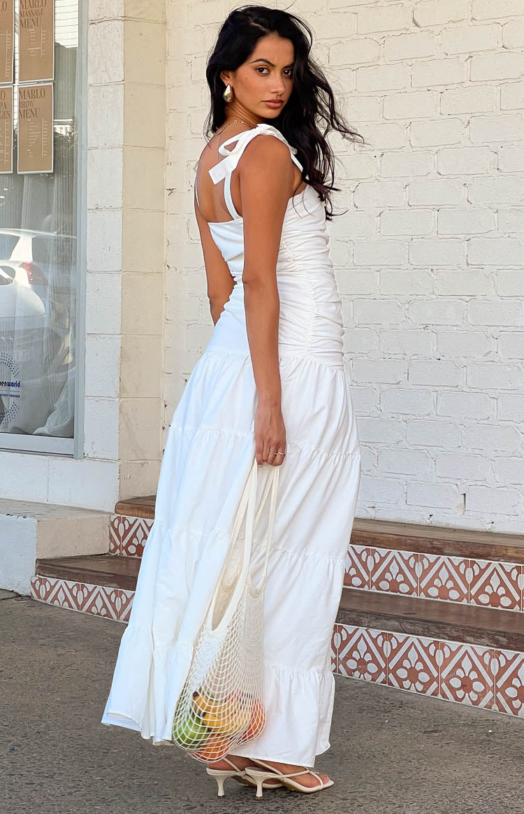 Tessa White Maxi Dress — 8