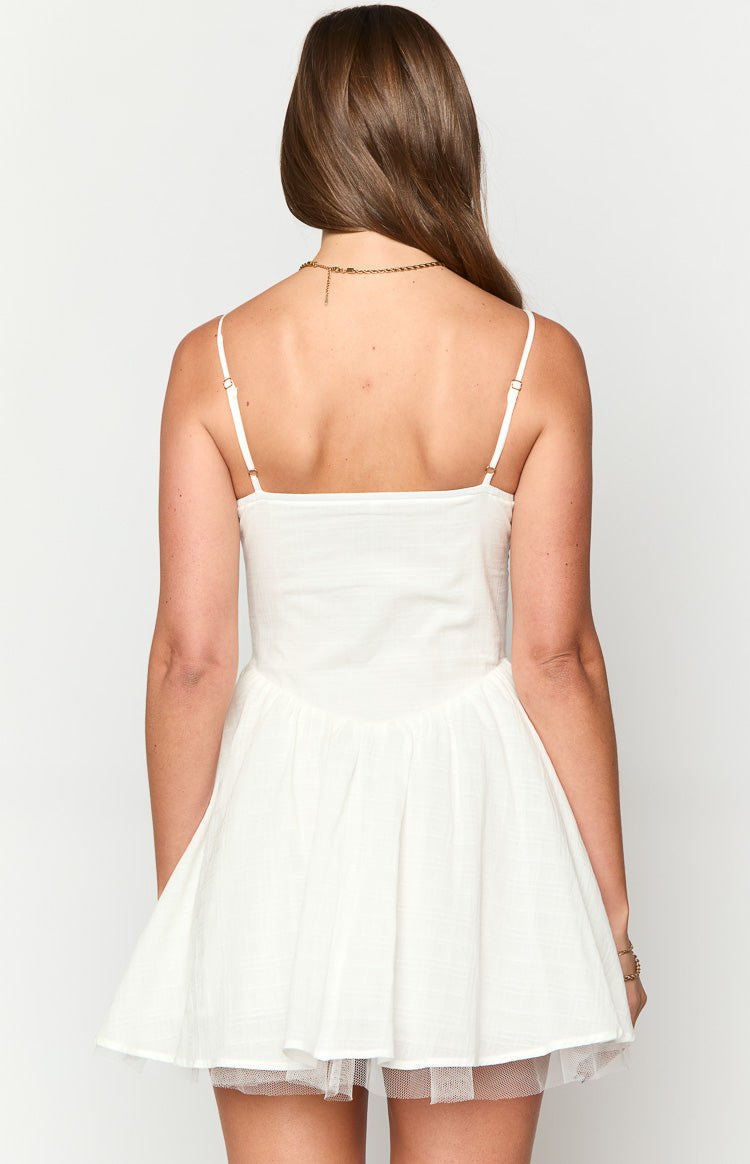 Peaches White Mini Dress — 4