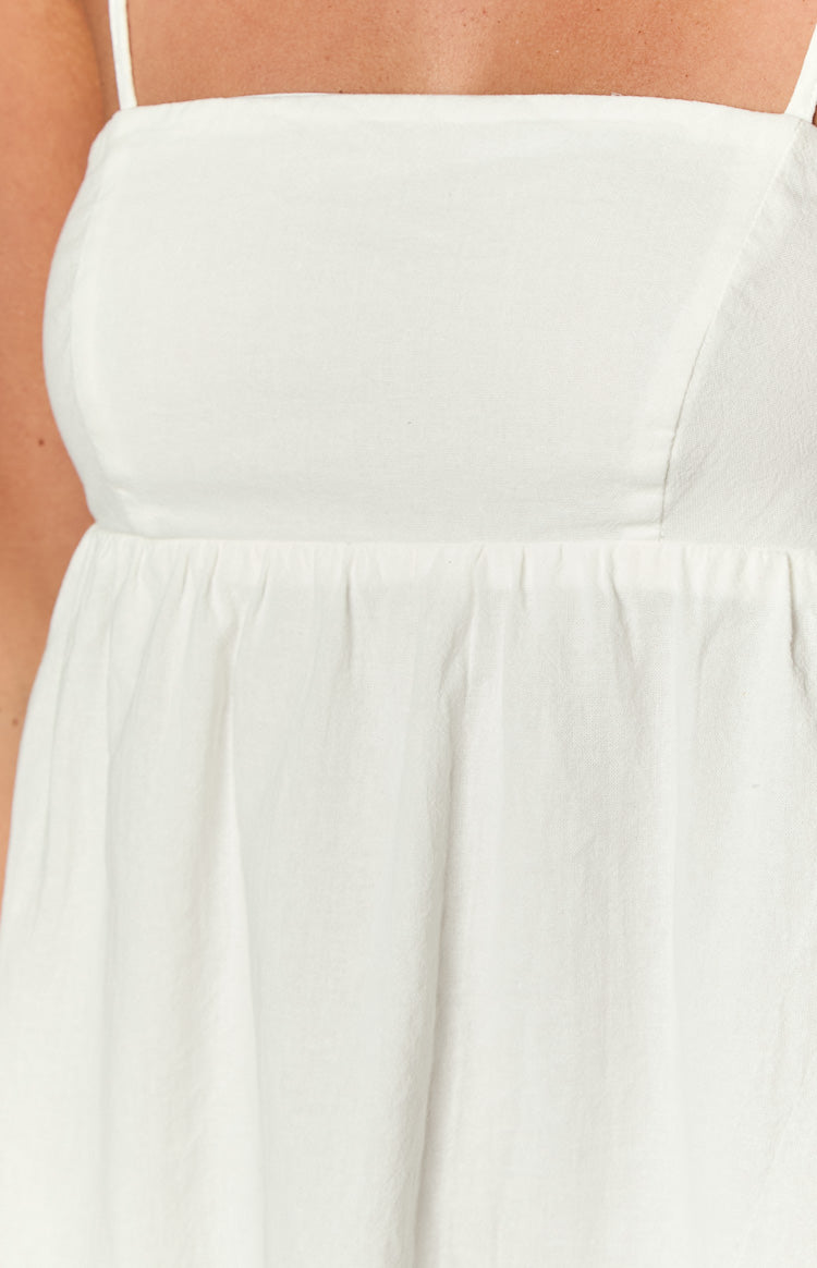 Lotus Love Affair White Mini Dress — 6