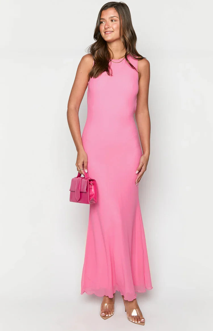 Pemela Pink Maxi Dress — 1