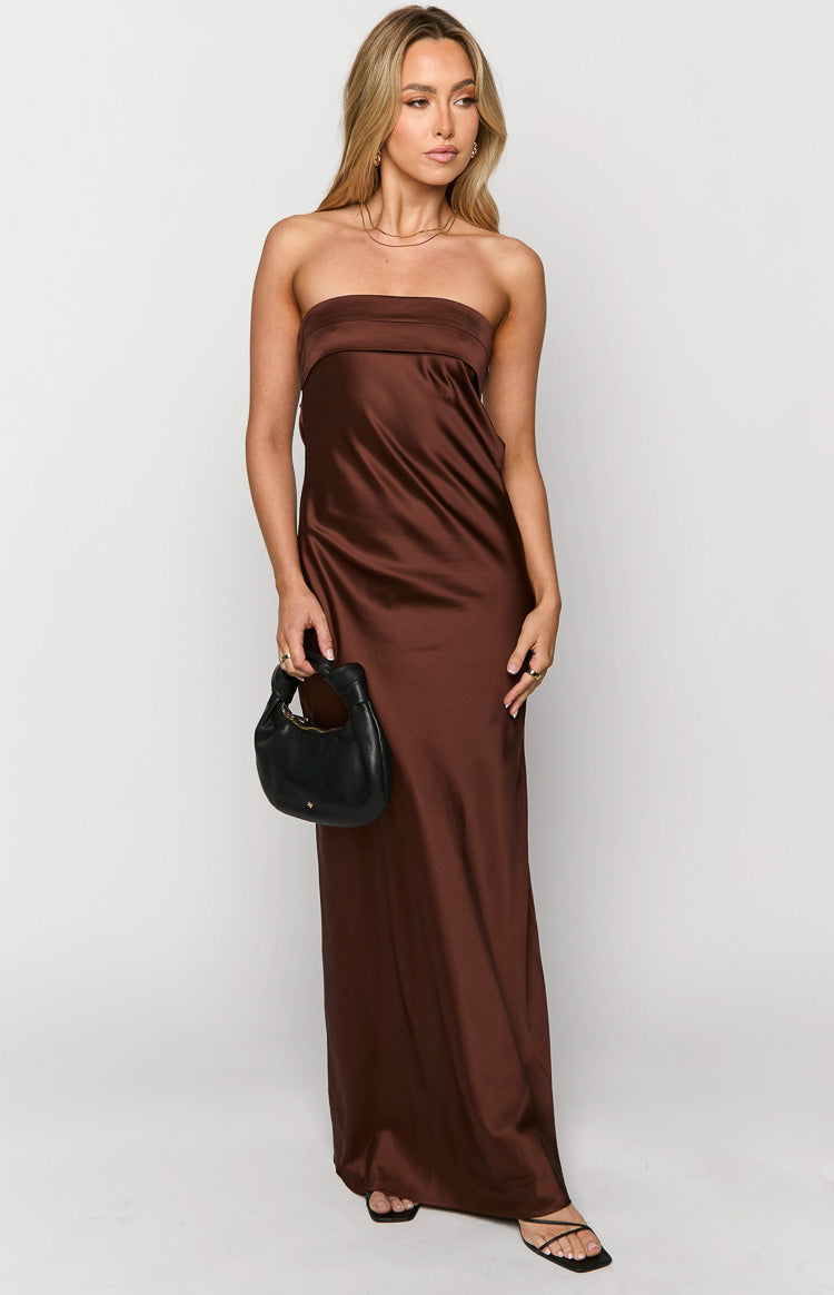 Maiah Brown Maxi Dress — 3