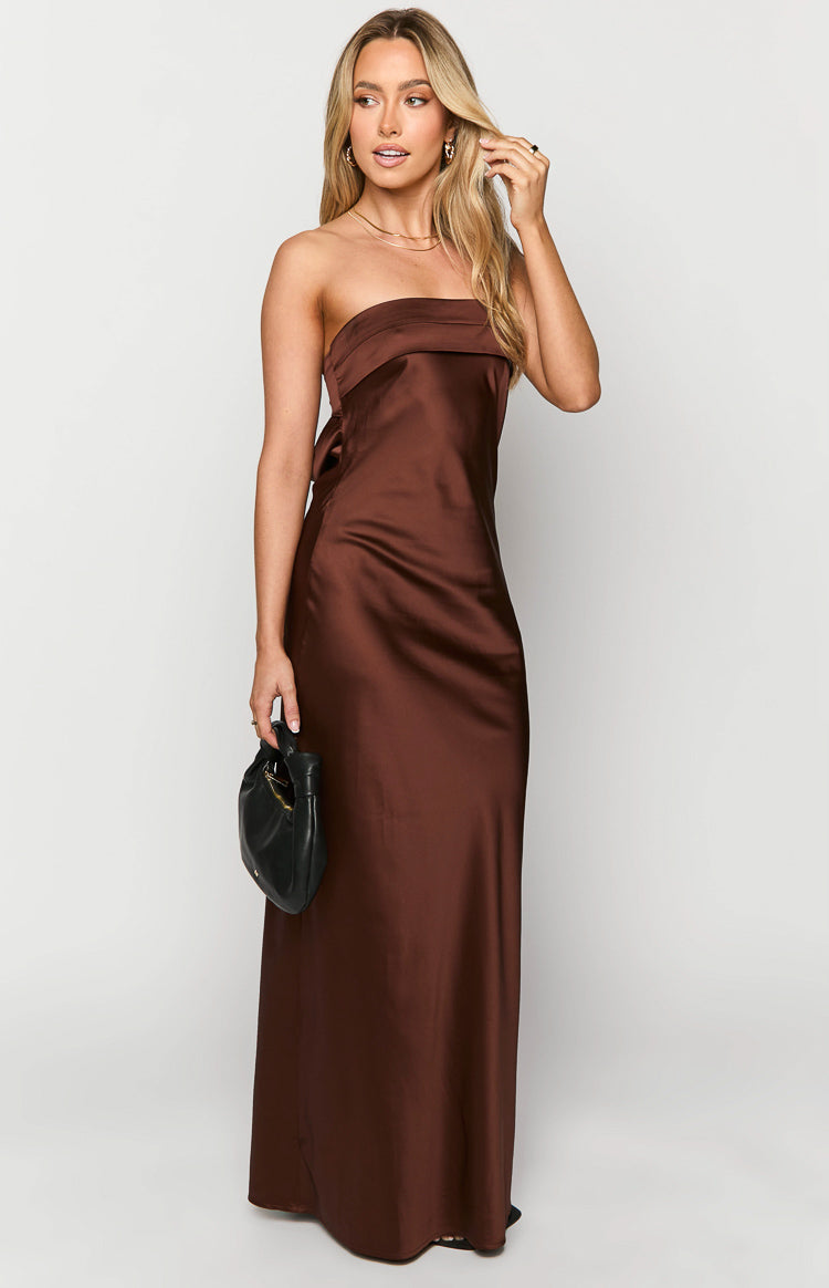 Maiah Brown Maxi Dress — 4