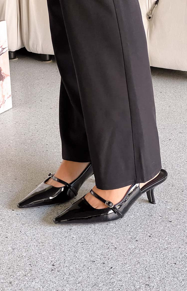 Therapy Parlour Black Patent Heels — 3