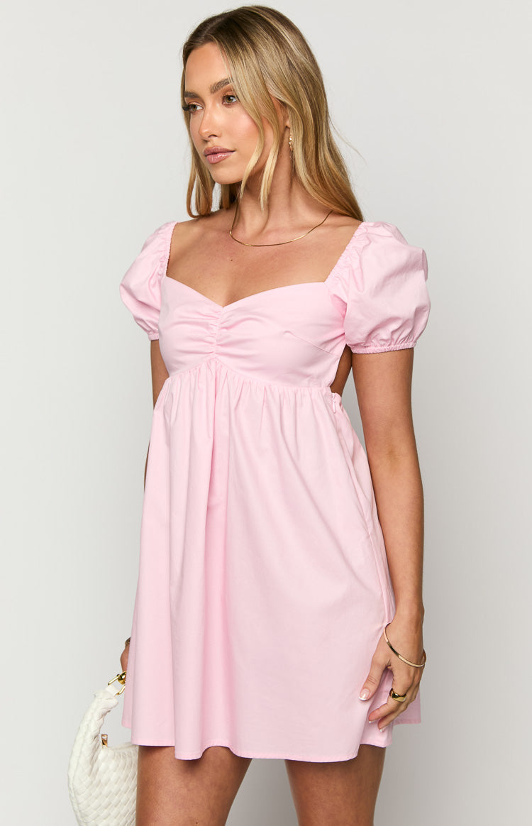 Clara Pink Mini Dress — 2
