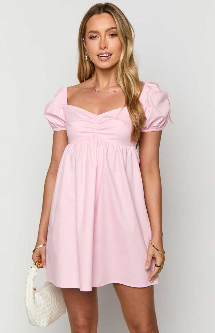 Clara Pink Mini Dress — 3