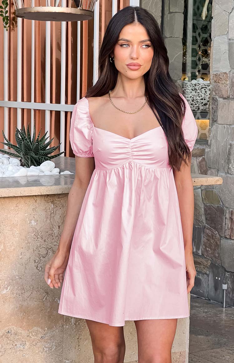 Clara Pink Mini Dress — 8