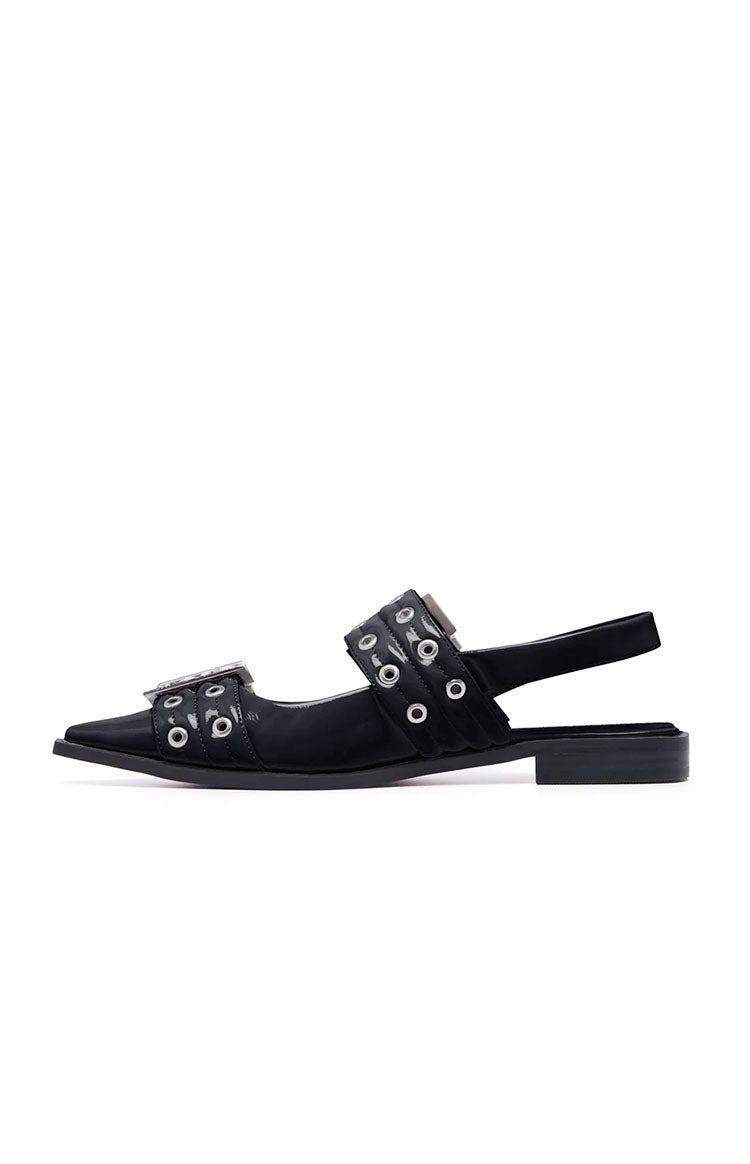 Therapy Matilda Black Patent Pointed Flats — 1