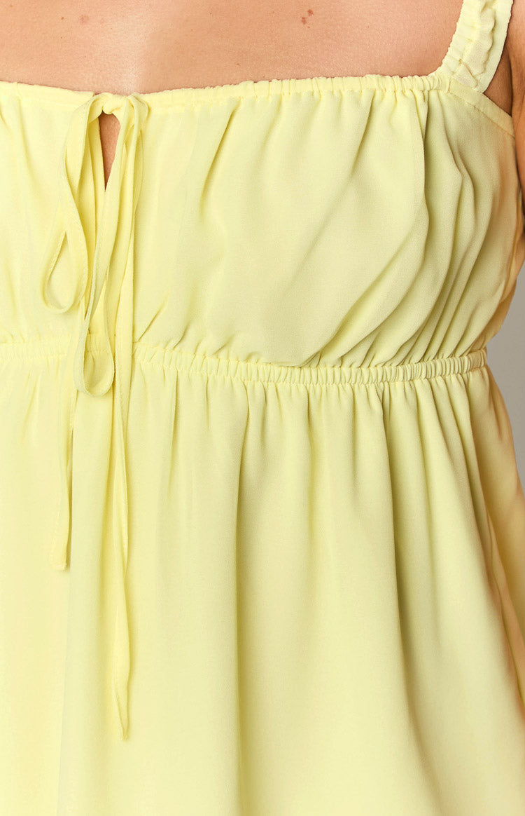 Brooke Yellow Mini Dress — 6