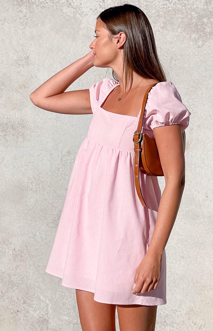 Radient Pink Mini Dress — 7