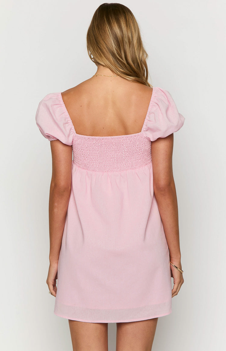 Radient Pink Mini Dress — 4