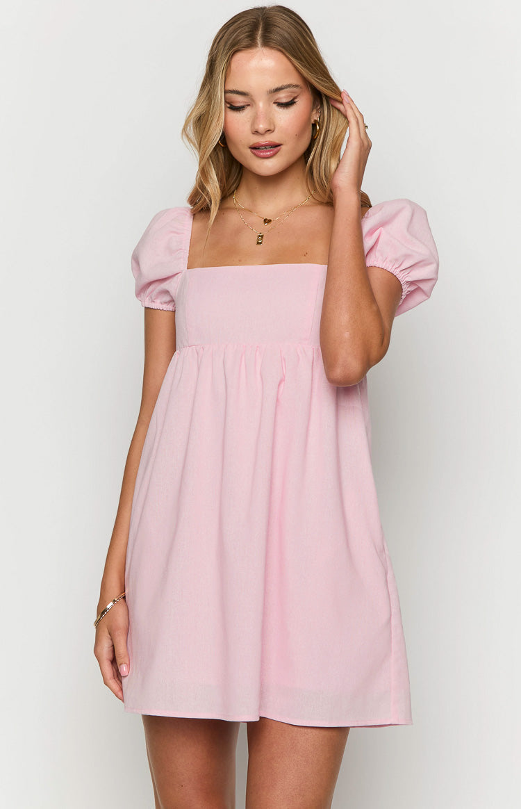 Radient Pink Mini Dress — 1