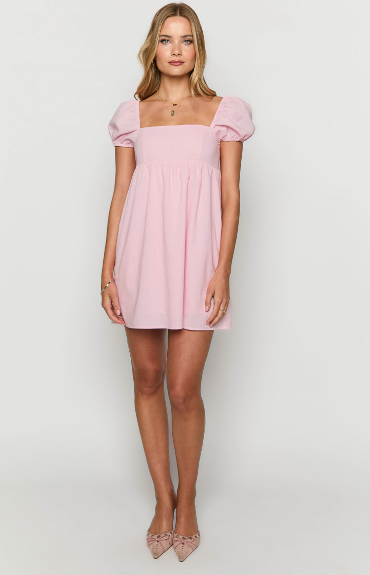 Radient Pink Mini Dress — 1