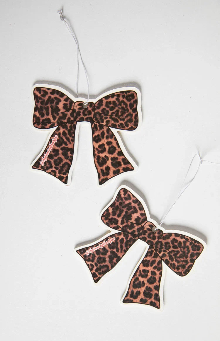 Leopard Print Bow Air Freshener — 1