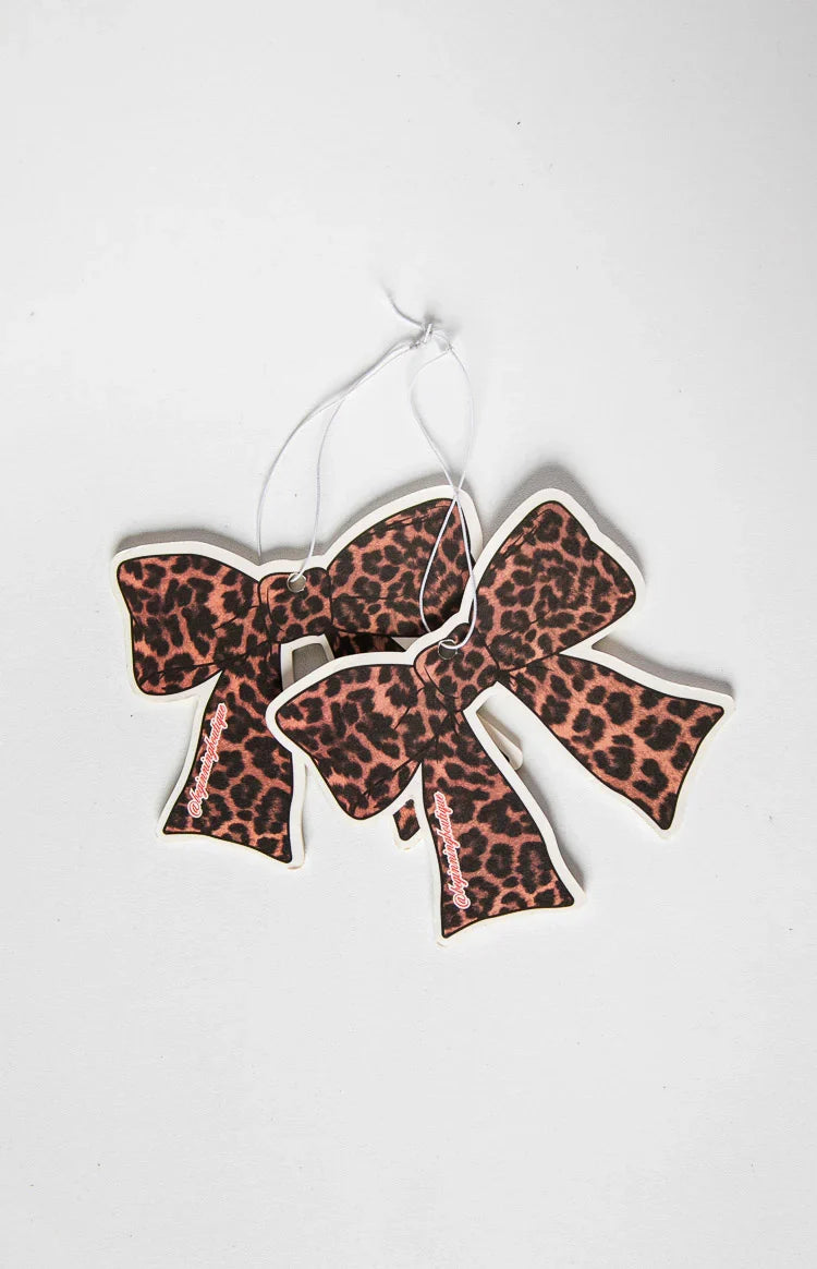 Leopard Print Bow Air Freshener — 3