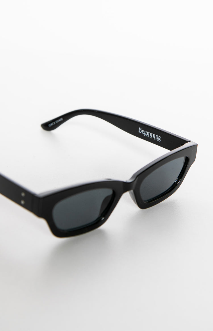 Black Slimline Sunglasses — 7