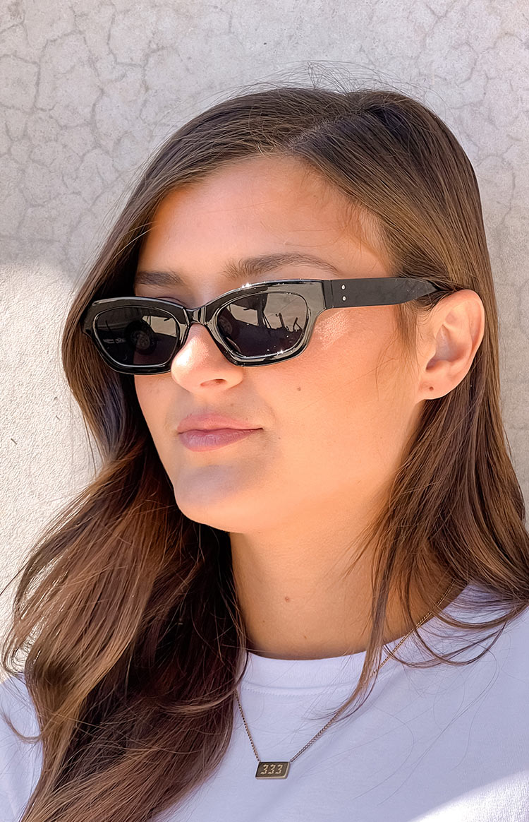 Black Slimline Sunglasses — 8