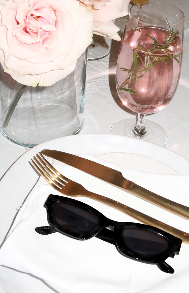 Black Slimline Sunglasses — 10