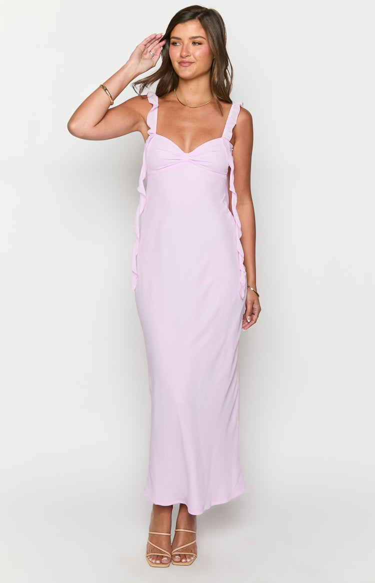 Janice Pink Maxi Dress — 3