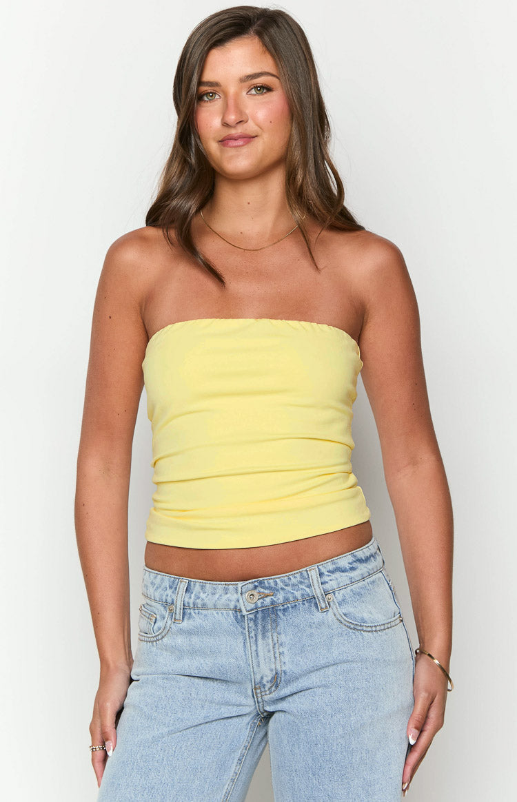 Daisy Yellow Tube Top — 1