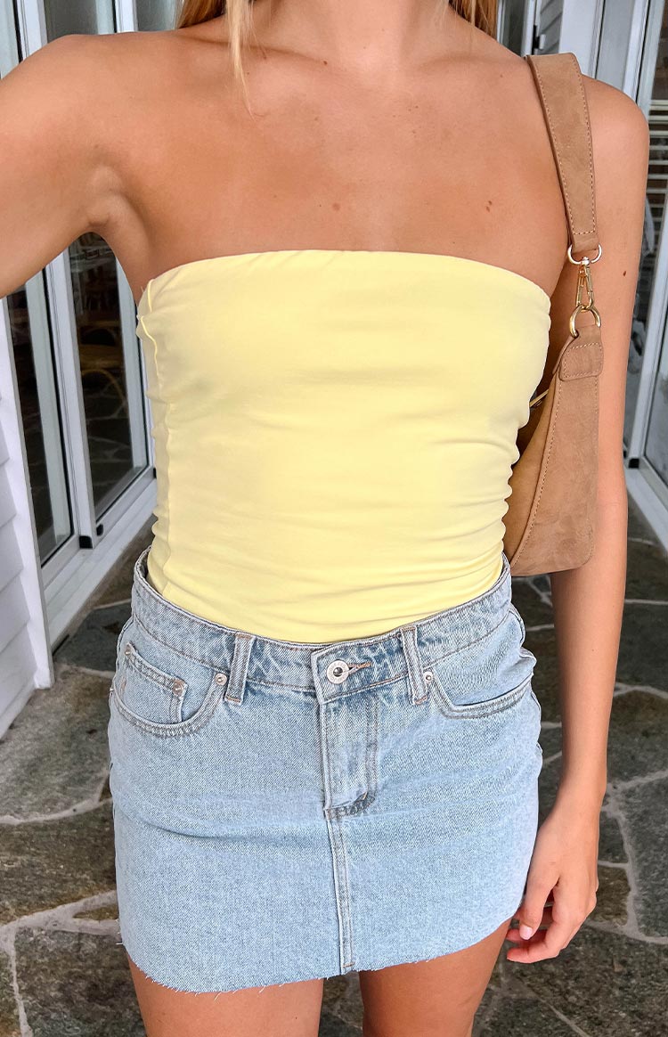 Daisy Yellow Tube Top — 8