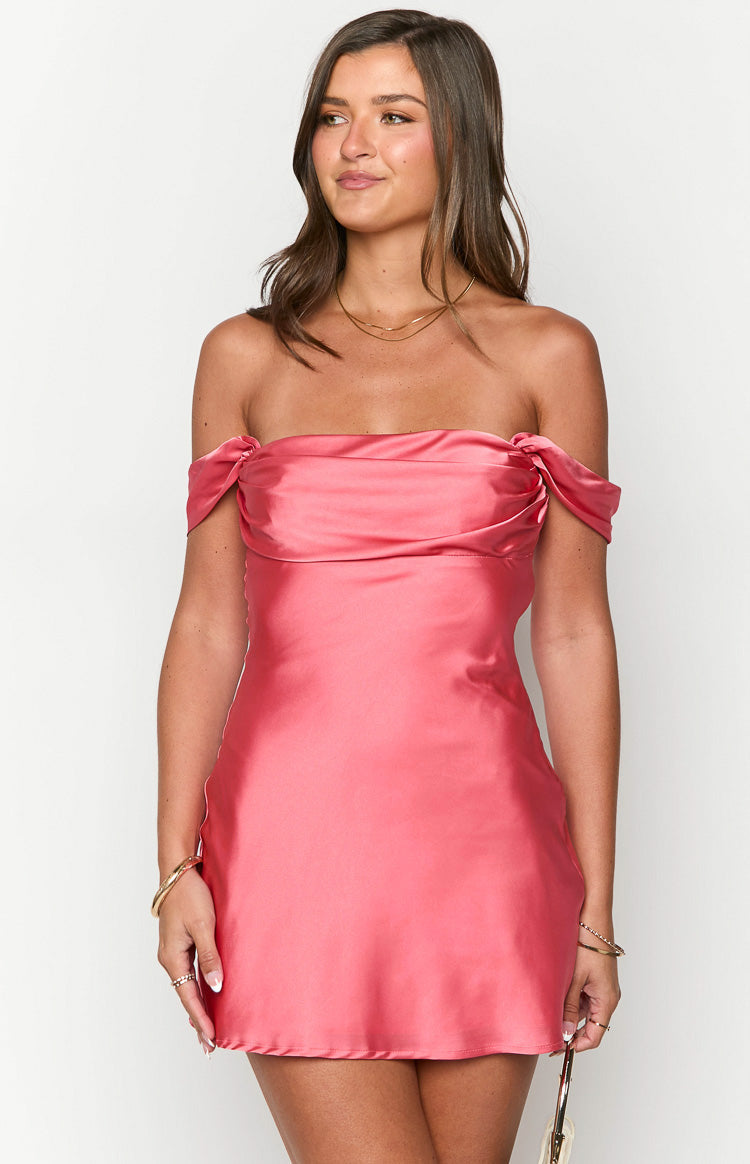 Zoella Pink Off The Shoulder Mini Dress — 2
