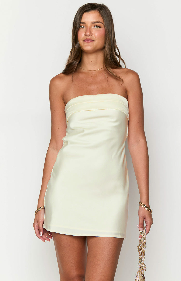 Annie Cream Strapless Mini Dress — 2